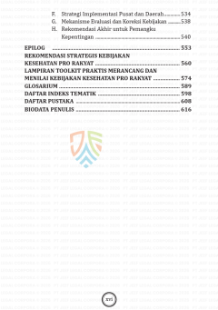 BUKU STRATEGI KEBIJAKAN KESEHATAN PRO RAKYAT