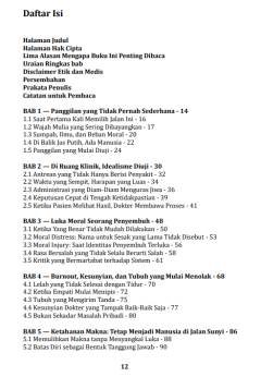 BUKU JALAN SUNYI DOKTER