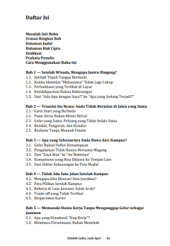 SETELAH LULUS, LALU APA?